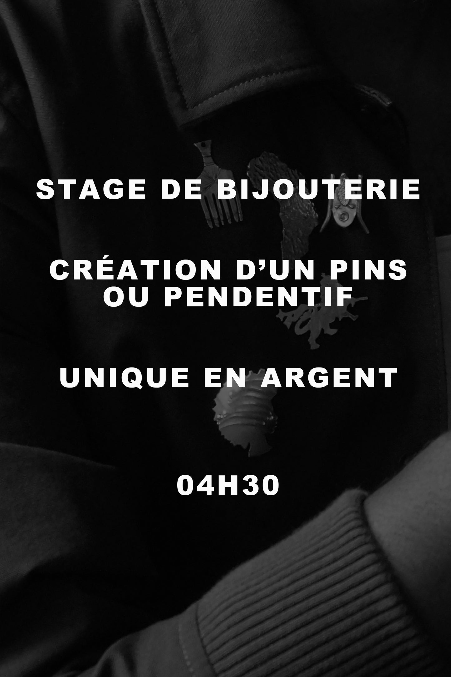 Création d'un pins ou pendentif en argent